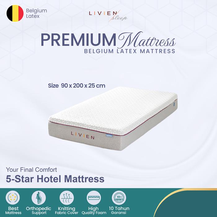 Gambar Kasur Busa Latex, Matras Busa Latex, Livien Sleep Latex Mattress - 90 x 200 dari rinie furniture undefined Tokopedia
