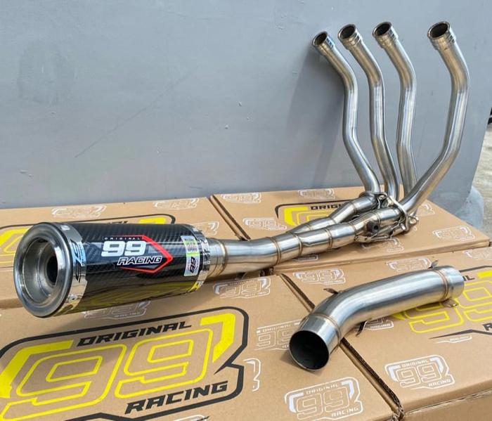 Gambar Fullsystem Zx25r Ninja Zx25Rr Type Karbon Kevlar Free Db Killer Original 99 Racing - header stainles, zx25rr new dari 99 racing store undefined Tokopedia