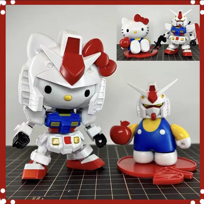 Gambar Mainan Model Kit Gaogao SD Rx-78 Hello Kitty RX-78 - Merah dari happygaleri undefined Tokopedia