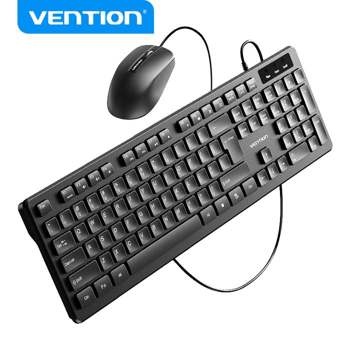 Gambar Keyboard Wireless Keyboard Bluetooth Optical USB Cable Include Mouse - KTC Wired dari XLink Surabaya undefined Tokopedia