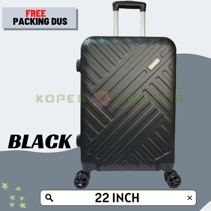 Gambar Koper Hardcase ABS POLO LOUIS 6171 22 INCH - Black dari kopermusafir undefined Tokopedia