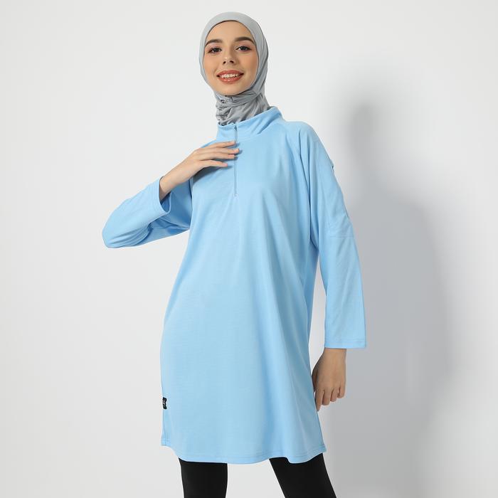 Gambar HIA Everywear Careena Top Baju Olahraga Wanita Bahan Dry Fit - Sky Blue dari HIA EveryWear Kota Bandung Tokopedia