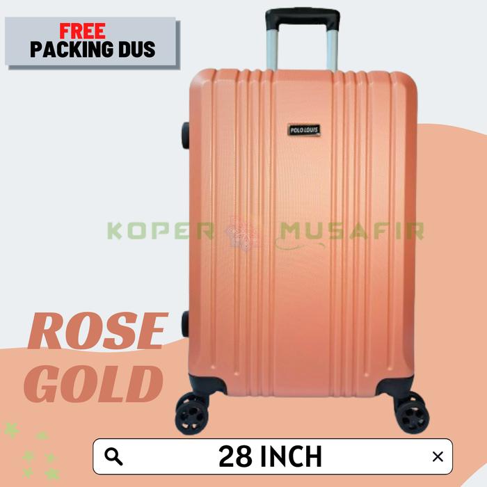 Gambar Koper ABS / koper fiber hardcase POLO LOUIS 6174 28 INCH - Rose Gold dari kopermusafir undefined Tokopedia