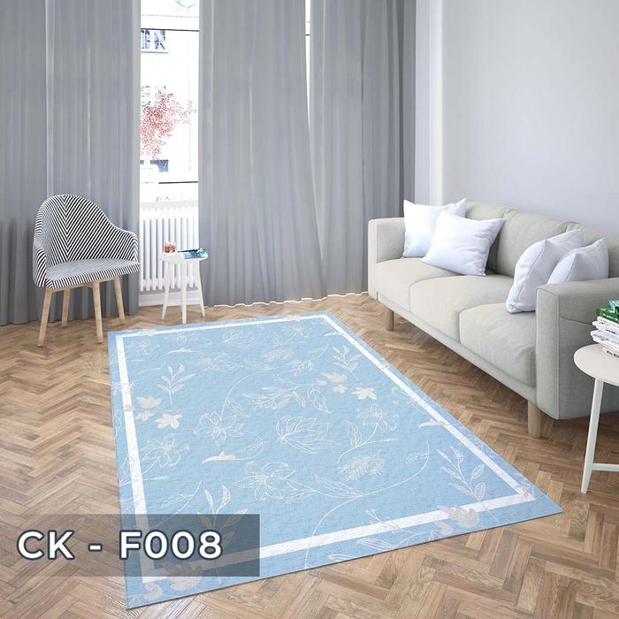 Gambar IndoMat Karpet motif Bunga bahan Premium kualitas Import ukuran 190x270 Anti Slip - CK-F008, Dengan Emboss dari IndoMat Official Shop undefined Tokopedia