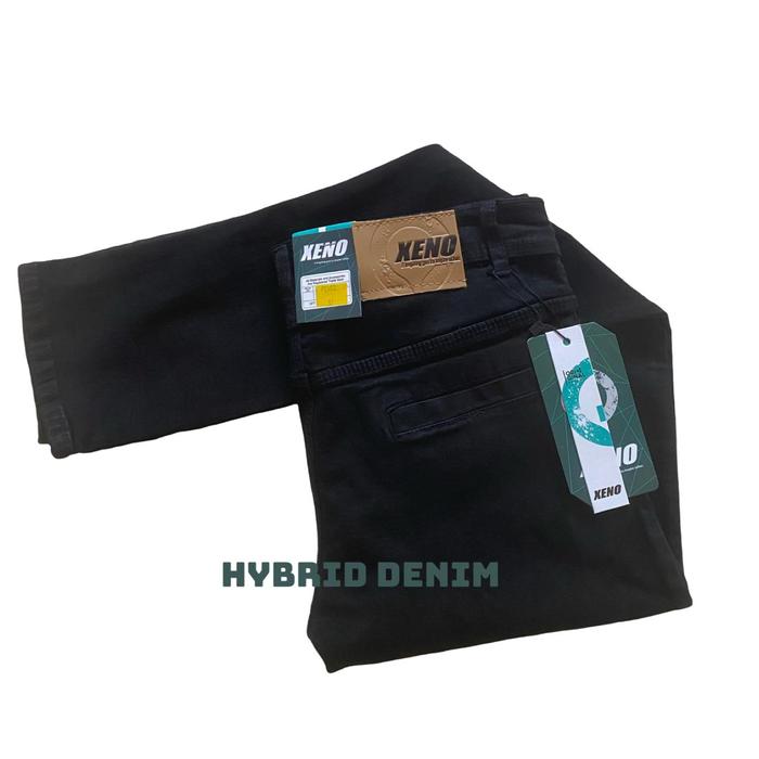 Gambar Celana Panjang Jeans Saku Kantong Bobok Pria Pensil Skinny Stretch - Hitam, 29 dari Hybrid Denim undefined Tokopedia