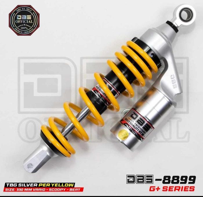 Gambar ShockBreaker DBS MGV 8899 G Plus 310mm & 330mm Original Gold Red Blue - Silver/Yellow, 310mm dari MG OllShops undefined Tokopedia