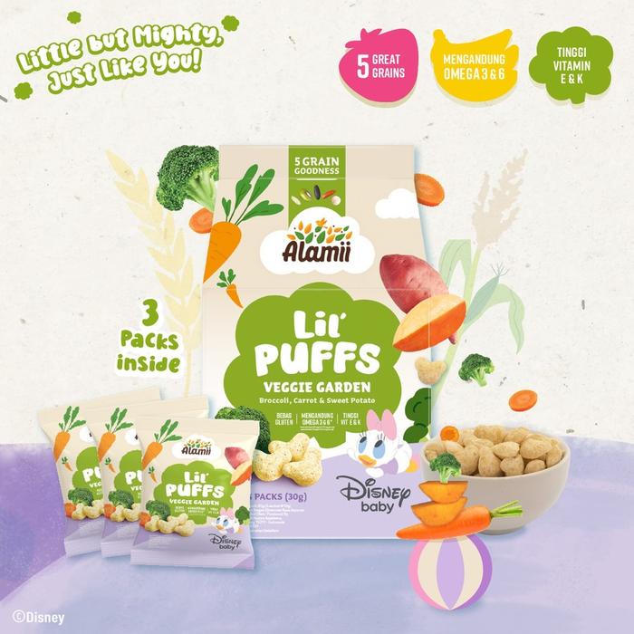 Gambar Alamii - Lil' Puffs Disney Edition - 30g (3 packs x 10g) - Veggie Garden dari Allofsnackid undefined Tokopedia
