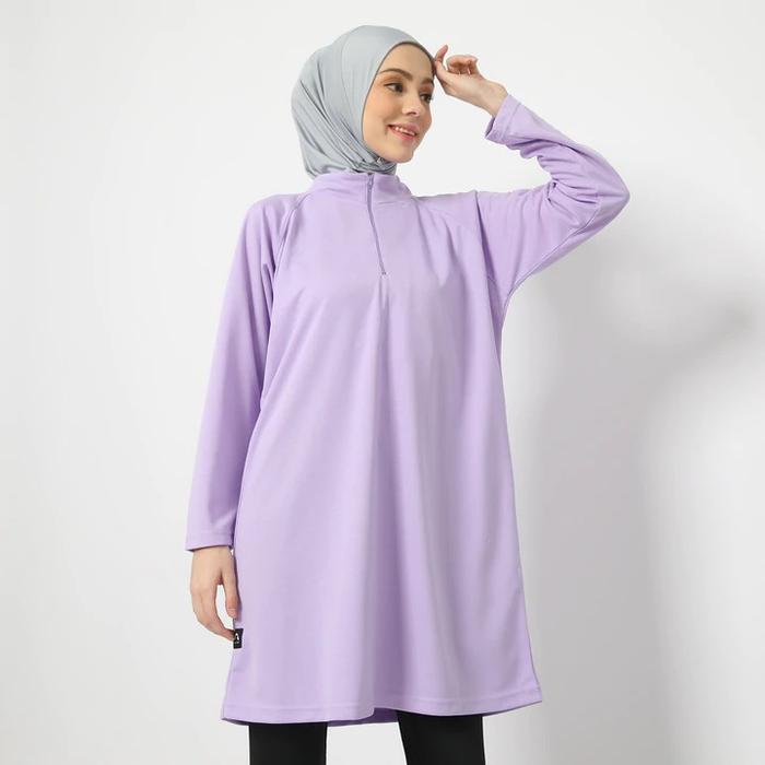 Gambar HIA Everywear Careena Top Baju Olahraga Wanita Bahan Dry Fit - Lilac dari HIA EveryWear undefined Tokopedia