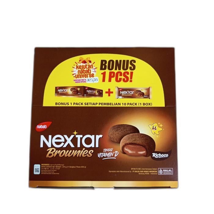 Gambar Nabati NEXTAR BROWNIES 1 Box Isi 10 pcs Choco Delight Coklat dari setu 21 undefined Tokopedia
