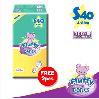 Gambar FLUFFY Popok Bayi type celana Fluffy Pants S-40+2 M-30+2 L-26+2 XL-26+2 - PANTS S40+2 dari KaruniaLestari_NEW undefined Tokopedia