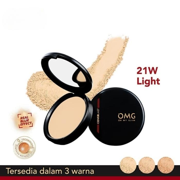 Gambar OMG Oh My Glam Coverlast Two Way Cake 12g - Bedak Padat - 21W Light dari ElysiaIndonesia undefined Tokopedia