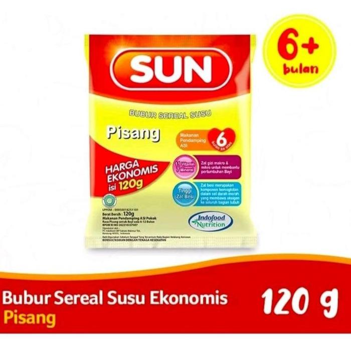 Gambar Terbaru Sun Bubur Bayi 6+ Box 120Gr - Ekonomis pisang dari agnasarestores undefined Tokopedia