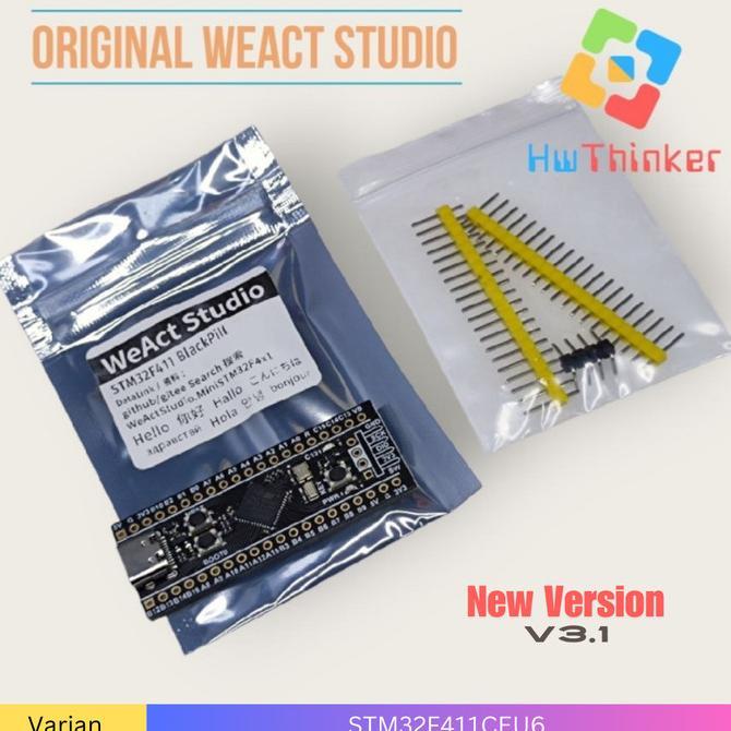 Gambar WEACT STM32F411CEU6 STM32 STM32F4 ARM CORTEX M4 BLACKPILL FLETY V3.1 - F411 dari Fujistorem undefined Tokopedia