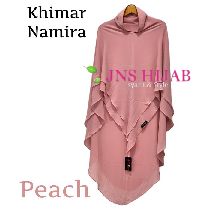 Gambar khimar premium-hijab ceruty 2 layer NAMIRA original JNS HIJAB - peach dari JNS HIJAB undefined Tokopedia