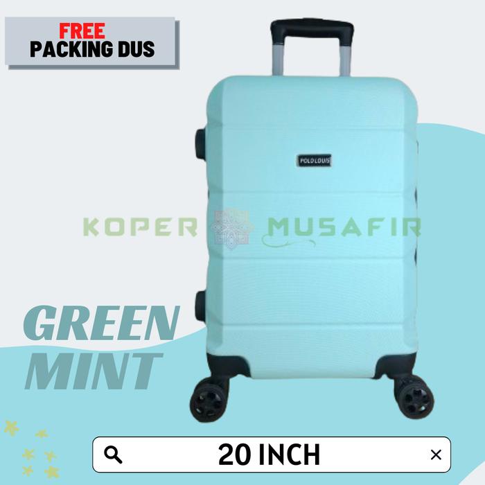 Gambar Koper Hardcase ABS POLO LOUIS 6182 20 inch - Green Mint dari kopermusafir undefined Tokopedia