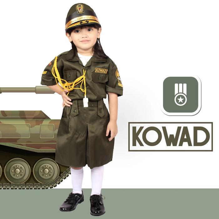 Gambar Kostum Profesi Anak Polwan Baju Seragam Setelan Polisi Perempuan - Kowad, 1 (3-4thn) dari Bevio Fashion undefined Tokopedia