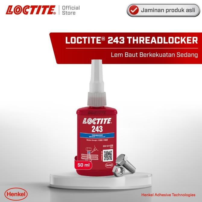 Gambar Ready || Henkel Loctite 243 Threadlocker Lem Baut 50 Ml - 243 dari Keith 88 undefined Tokopedia