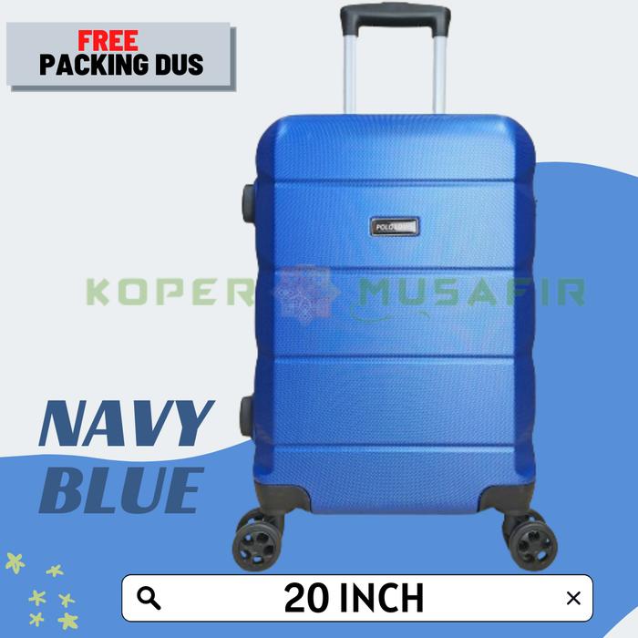 Gambar Koper Hardcase ABS POLO LOUIS 6182 20 inch - Navy Blue dari kopermusafir undefined Tokopedia