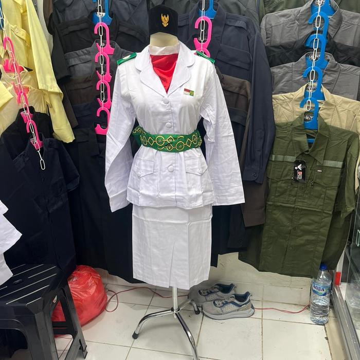 Gambar Baju paskibra cewek fullset - Baju fullset, S dari PMLG undefined Tokopedia