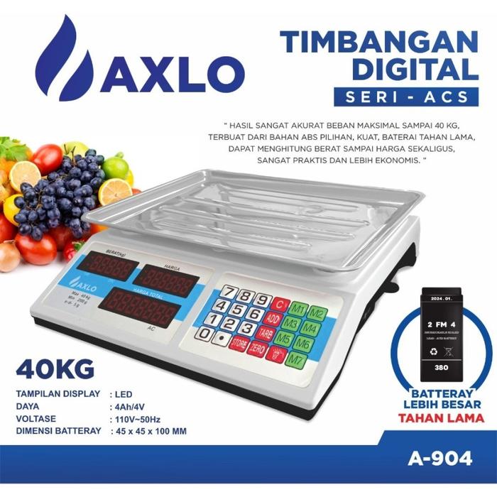 Gambar Timbangan Duduk/Laundry Digital Kapasitas Max 40kg Min 100Gram dari TOKO JAWA ELECTRIK undefined Tokopedia