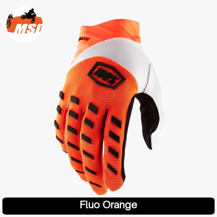 Gambar Gloves MS, MTB, Trail, Trabas, Supermoto 100% - Airmatic - Fluo Orange, S dari MSD BALI_NEW undefined Tokopedia