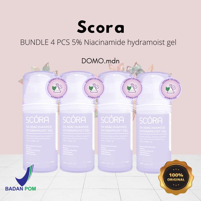 Gambar BUNDLE 4 PCS SCORA 5% NIACINAMIDE HYDRAMOIST GEL PELEMBAB WAJAH dari DOMO idn undefined Tokopedia
