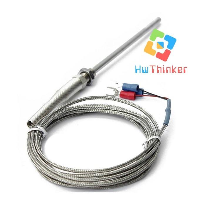 Gambar SENSOR SUHU RTD PT100 THERMOCOUPLE PT-100 PROBE M8 1M 2M 3M - 4m dari Fujistorem undefined Tokopedia