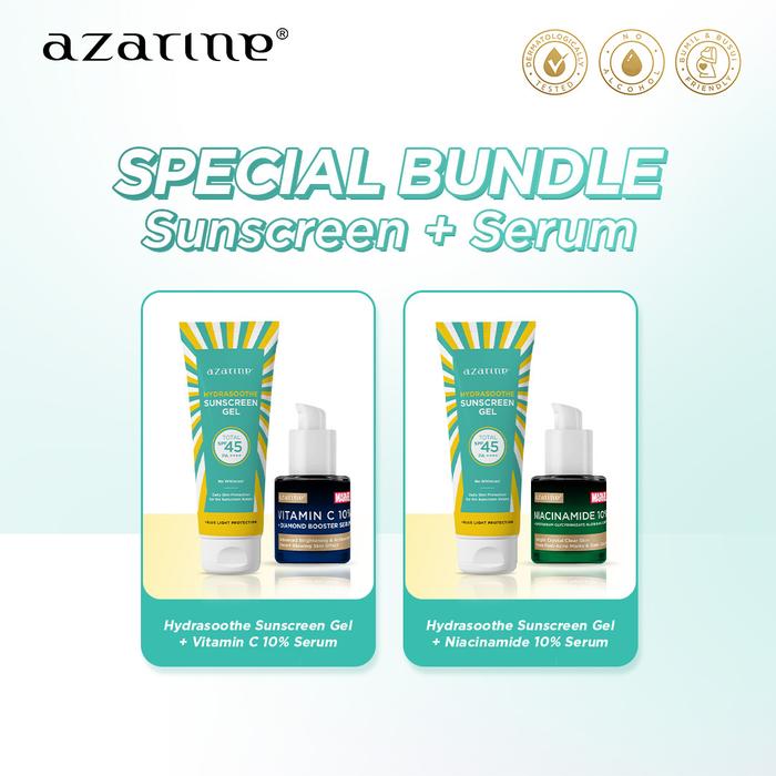 Gambar Azarine Sunscreen Gel SPF45 PA++++ & Vitamin C 10% / Niacinamide 10% - GEL+NIACIN10% dari azarinecosmetic undefined Tokopedia