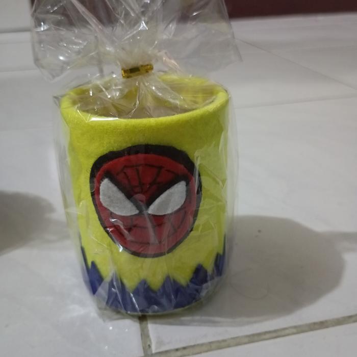 Gambar Tempat pensil karakter/ ASLI handmade dari kaleng dan kain flanel - Orange dari R14R STORE undefined 3 Tokopedia