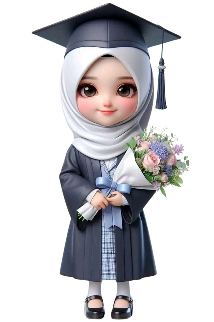 Gambar TOPPER KARTUN WISUDA/TOPPER KELULUSAN - Cewek5, 15 CM dari Erinka Collection undefined Tokopedia