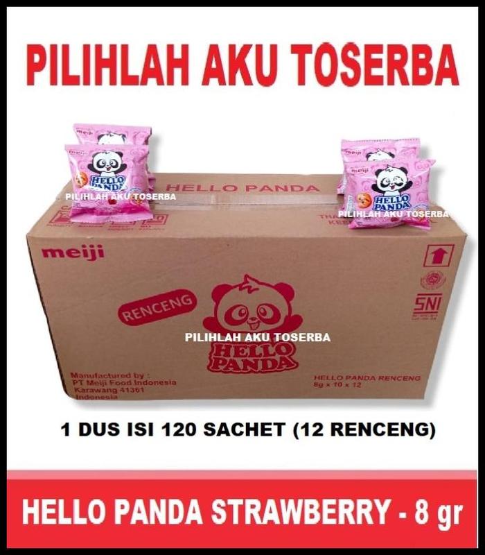 Gambar Promo Meiji Hello Panda Biscuit Strawberry Renceng - (Harga 1 Dus) Terlaris|Best Seller dari lestari store onlinee undefined Tokopedia