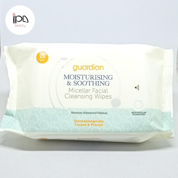 Gambar Tissue Wajah GUARDIAN Micellar Facial Cleansing Wipes 25s - Biru dari IPO Beauty undefined Tokopedia