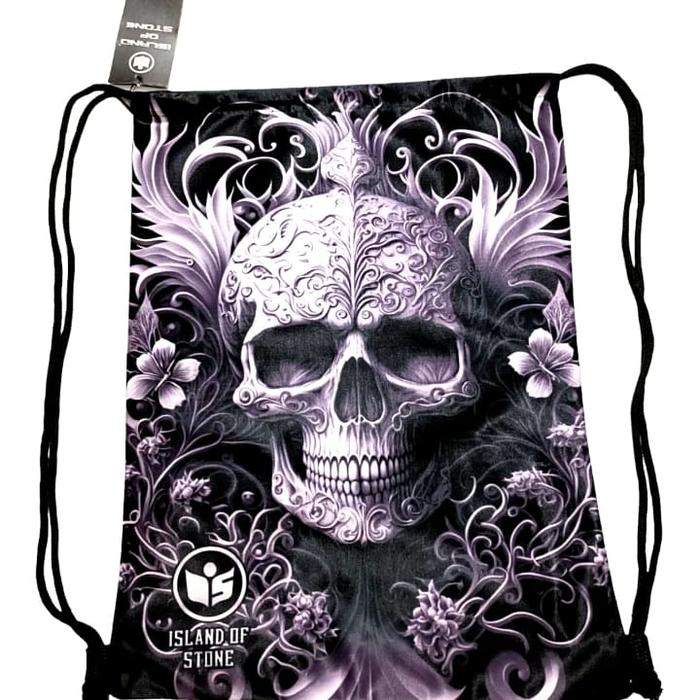 Gambar TAS SERUT MOTIF 3 DIMENSI DIGITAL PRINTING / STRING BAG - TENGKORAK 3 D 7 dari LARISMA.JAYA undefined Tokopedia
