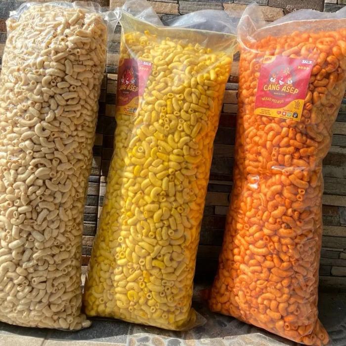 Gambar Makaroni Bantat Super 1 kg-Makanan Ringan Cang Asep - Original dari Kum_Store undefined Tokopedia