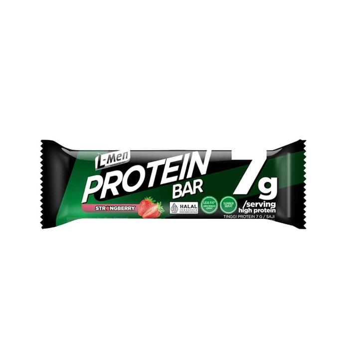 Gambar L-Men Protein Bar Chocolate 25gr - Lmen / L Men Crunchy Bar Coklat - Strongberry dari sertamart undefined Tokopedia