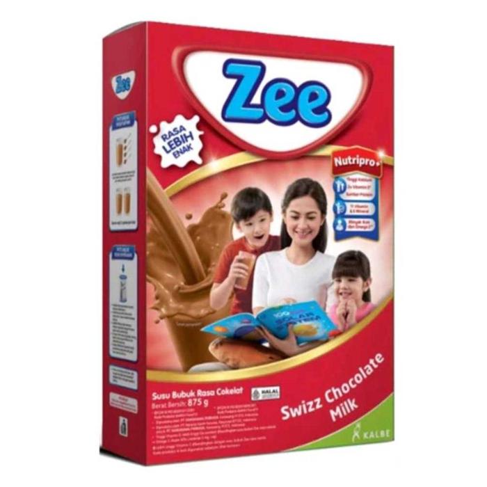 Gambar SUSU ZEE REGULER 900GR RASA COKLAT VANILA STRAWBERRY MADU AGAR ANAK TUMBUH TINGGI LEBIH CEPAT - Coklat 875gram dari Akungsendal undefined Tokopedia