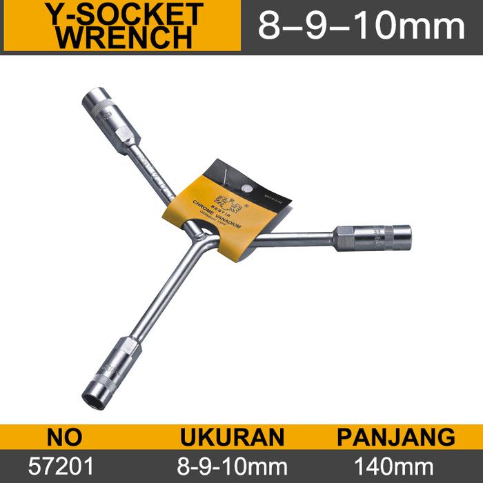 Gambar Kunci Shock Y / Kunci Y Soket BESTIR / Kunci Sok Y - 8-9-10mm dari PT Futurestar Indonesia Tool undefined Tokopedia