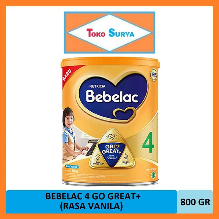 Gambar Bebelac 4 Gro Great Susu Pertumbuhan Anak 3-5 Tahun Rasa Vanila 800 Gr dari Toko Surya 88 undefined Tokopedia