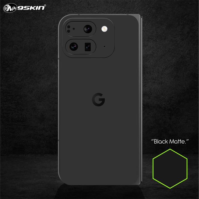 Gambar 9skin Google Pixel 9 Pro Fold Back Case Skin Custom Carbon Leather Special Texture - Black Doff, Full Sides dari 9SKIN Premium undefined Tokopedia