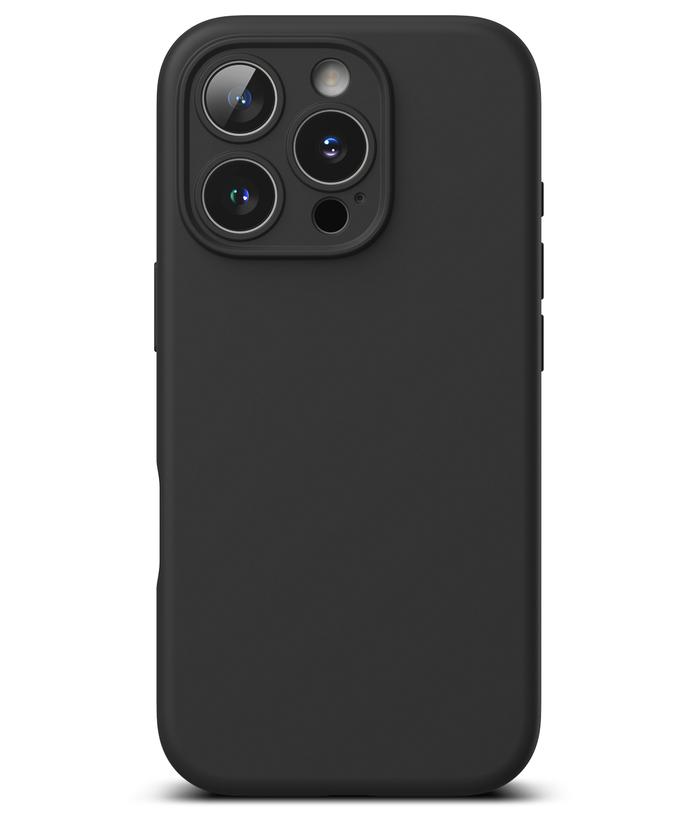 Gambar Case iPhone 16 Pro Max Plus Ringke Silicone Magnetic Soft Casing - Black, iPh 16 Pro Max dari GET-WID undefined Tokopedia