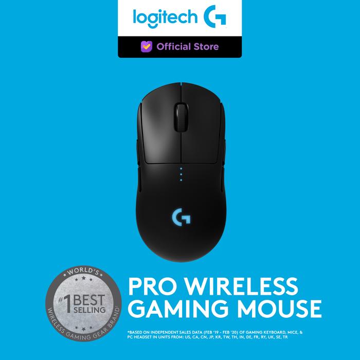Gambar Logitech G PRO Wireless (GPW) Mouse Gaming HERO 25K DPI for E-Sports dari Logitech G Official undefined Tokopedia