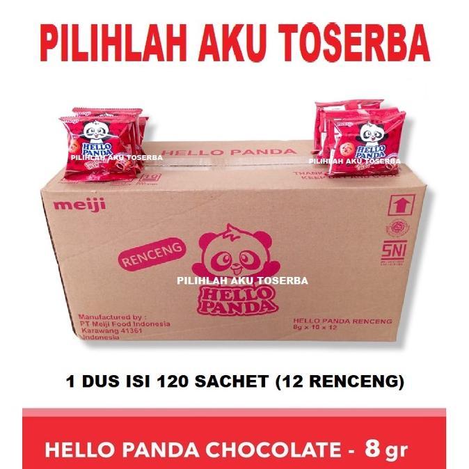 Gambar MEIJI HELLO PANDA BISCUIT CHOCOLATE RENCENG - (HARGA 1 DUS) dari Akungsendal undefined Tokopedia