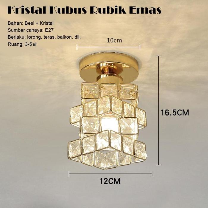 Gambar Lampu Hias Gantung Ruang Tamu Lampu Kristal Gantung Mewah Lampu Langit-Langit Kristal Lampu Kristal Plafon Minimalis Crystal Ceiling Lamp Zx - C dari TOKO BERKAHMANAH undefined Tokopedia