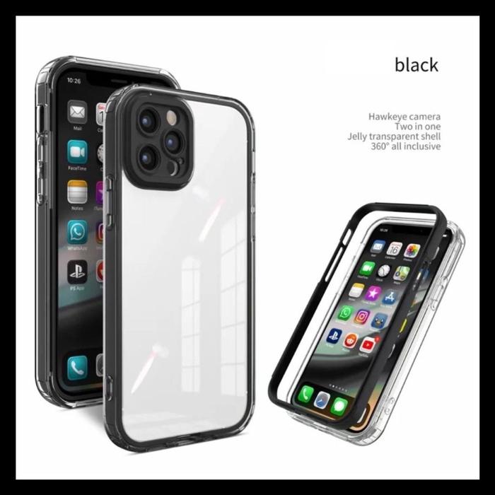 Gambar Iphone 15 / Pro / Plus / Max Case Fusion Hybrid Original HardCase Cover Back Transparan Silicone Bumper Soft Casing - HITAM., IPH 15 6.1. dari Markas acc 88 undefined Tokopedia