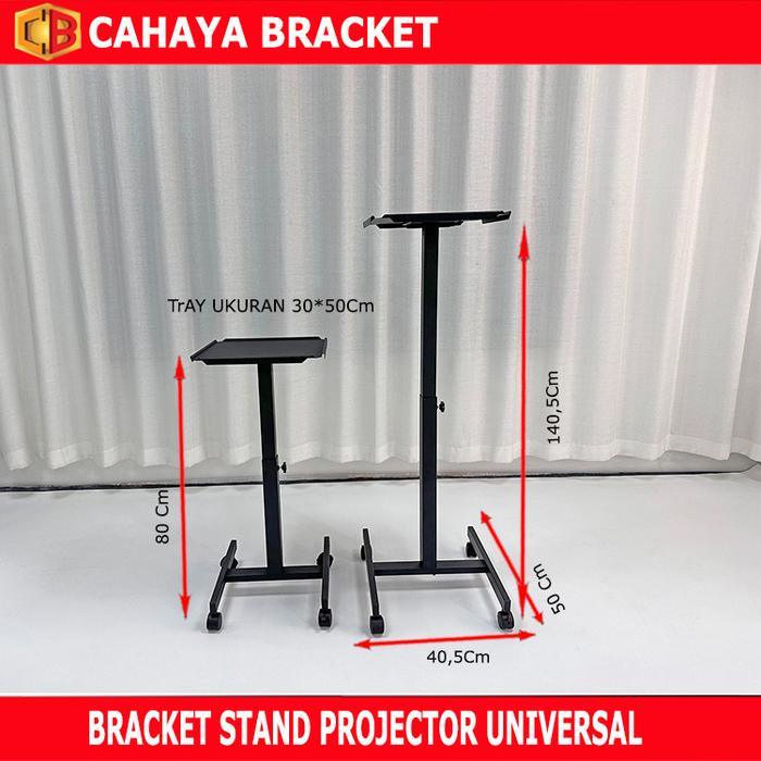 Gambar Stand Roda Meja proyektor Dan Meja Leptop-projektor presentasi - PJR1 dari Cahaya Bracket undefined Tokopedia