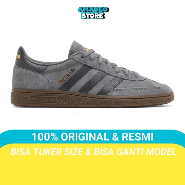 Promo sepatu adidas Handball Spezial Dark Grey Gum sneakers pria