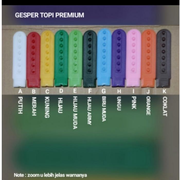 Gambar Gesper kancing topi belakang per 1 pcs - Merah, Orange dari Kariwa Co undefined Tokopedia