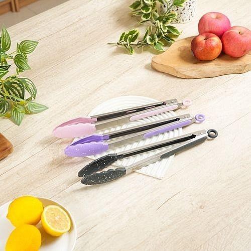 Gambar IDEALIFE - Kitchen Utensils - Spatula - Sutil - Sodet - Sendok Masak - Jepitan Makan - Thongs - Peralatan Masak - IL-172b - Tongs 12 Inch, Pink dari Sajun Electronic Serpong undefined Tokopedia
