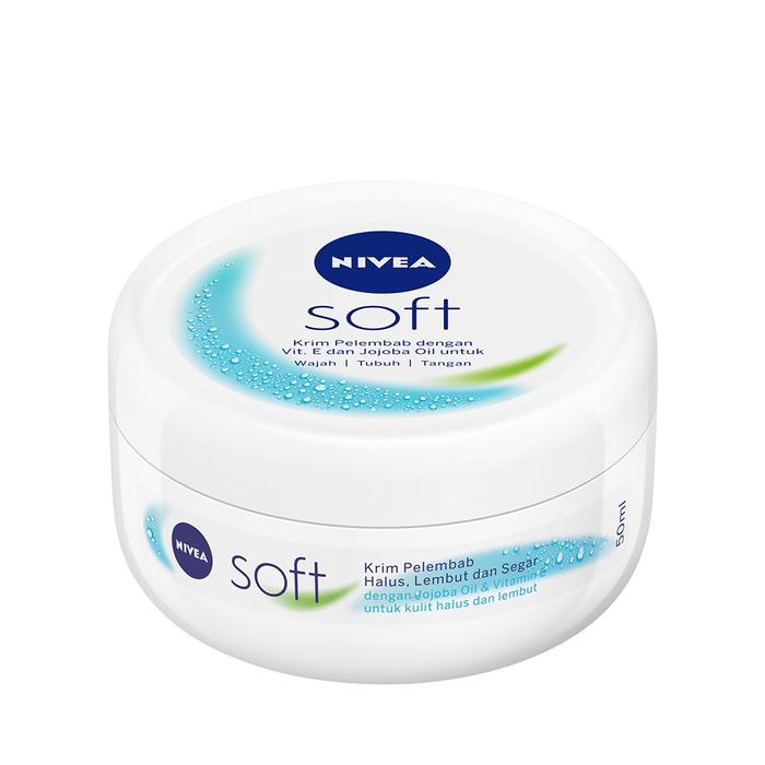 Gambar NIVEA Soft Moisturizing Cream | Extra White Radiant UV Filter - SoftMoist Biru, 50ml dari Beautycat Cosmetics undefined Tokopedia