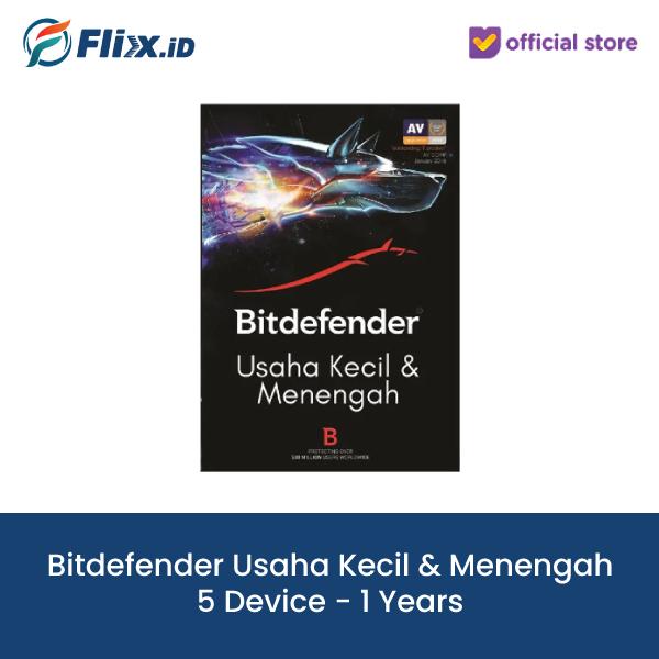 Gambar Bitdefender Usaha Kecil & Menengah (UKM) - 5 PC 1Y dari FLIXX.ID undefined Tokopedia
